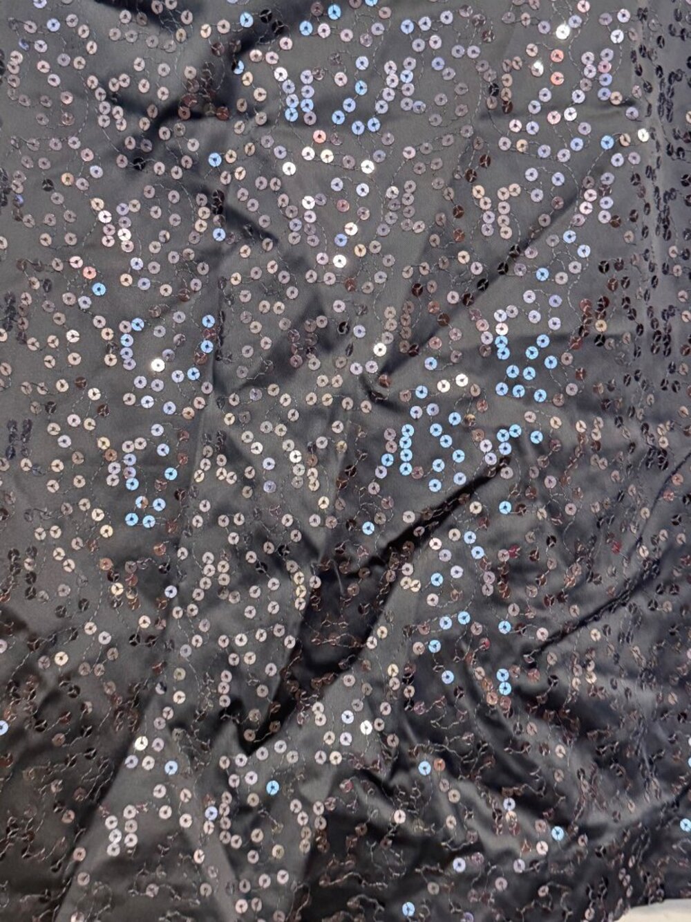 Alex Marie Black Sequin Knee-Length Pencil Skirt Size 12 Dry Clean Only - Picture 5 of 8